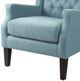 Olliix by Madison Park Blue Maxwell Button Tufted Wing Chair-3