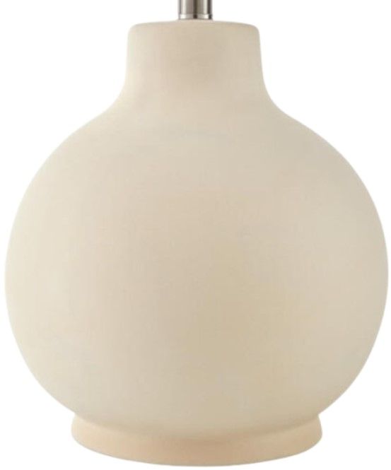 Surya Doheny High Gloss Cream Table Lamp-3
