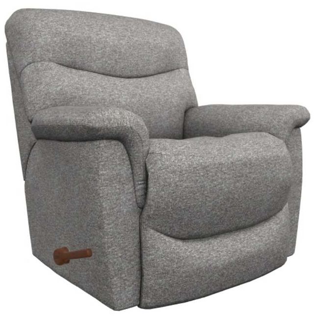La-Z-Boy® James Smoke Manual Rocking Recliner-0