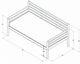 Kodiak Furniture Boho Rustic Walnut Twin Daybed Frame with Trundle-4