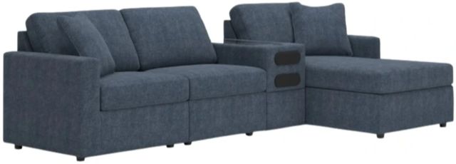 Signature Design by Ashley® Modmax 4-Piece Ink Right-Arm Facing Sectional with Chaise and Audio Console-0