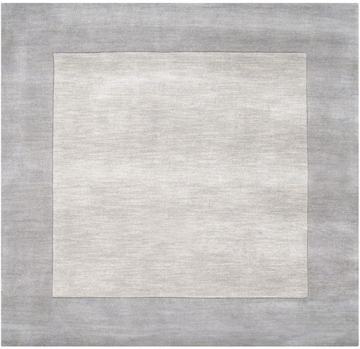 Surya Mystique Medium Gray 6' Square Rug-0