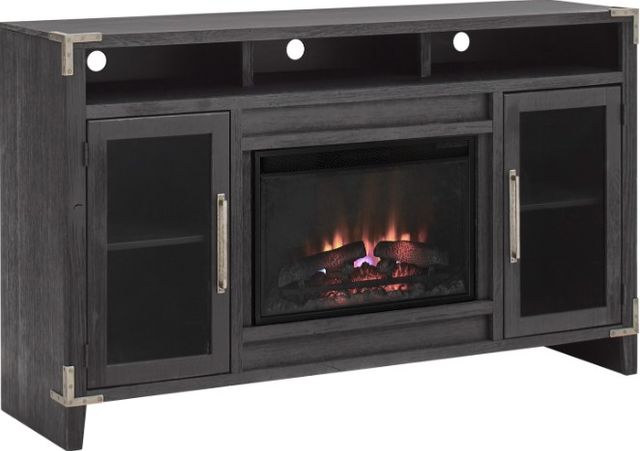 aspenhome® Quincy Brindle 66" Fireplace Media Console-2