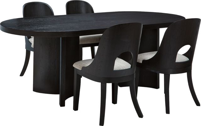 Signature Design by Ashley® Rowanbeck 5-Piece Black Dining Table Set-0