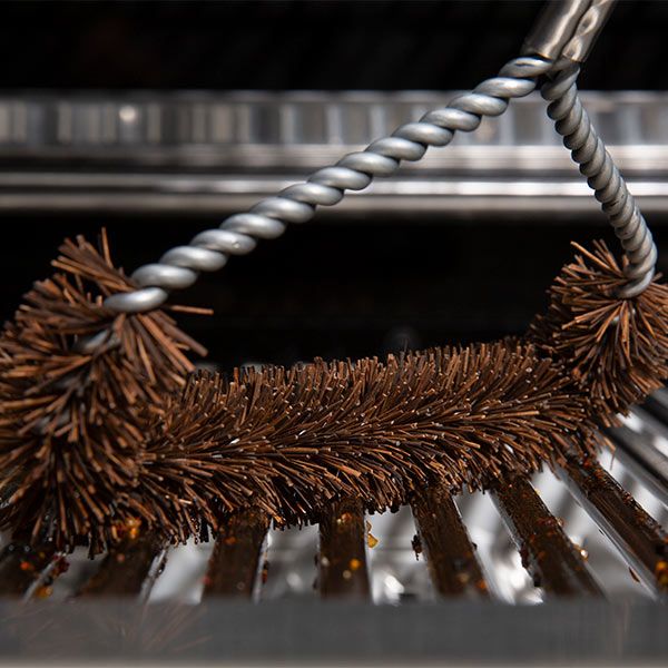 Broil King® 6.5" Tri-Head Palmyra Grill Brush-2