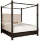 Hooker® Furniture Retreat Black Sand California King Upholstered Canopy Bed-0