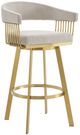 Armen Living Chelsea Gold/Taupe 34" Bar Stool-0