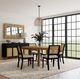 Coaster® Arini 5-Piece Black/Sand Wash Dining Set-1