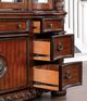 Furniture of America® Canyonville Brown Cherry Hutch and Buffet Set-4