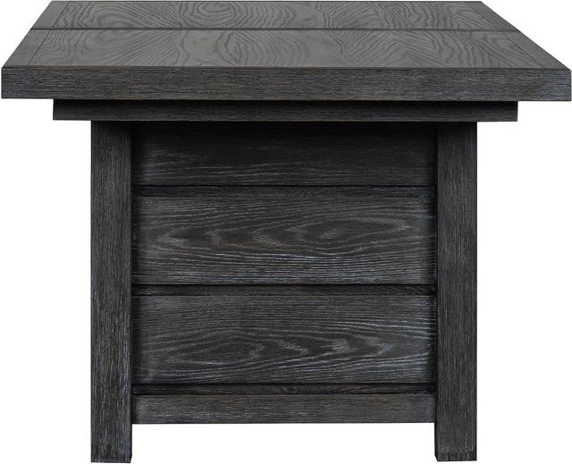 Magnussen Home® Plum Creek Ravenwood Black Trestle Dining Table with 1 Leaf-4