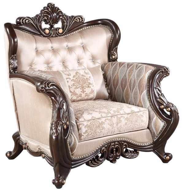 New Classic® Home Furnishings Constantine Beige/Cherry Chair-0