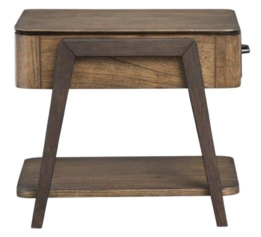 Magnussen Home® Hallie Dark Chocolate/Milk Chocolate Rectangular End Table-4