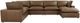 TOV Furniture Cali 7-Piece Brown Modular Sectional and Large Chaise-3