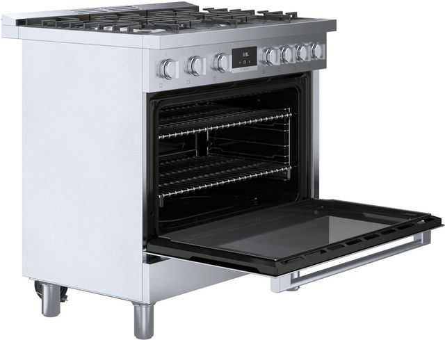 Bosch® 800 Series 36" Stainless Steel Pro Style Dual Fuel Range-5