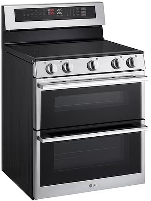 LG 30" Stainless Steel Smart Freestanding Double Oven Electric Range with Air Fry & Air Sous Vide-2