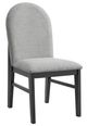 Elements International Edison 7-Piece Black/Light Gray/White Dining Set-2