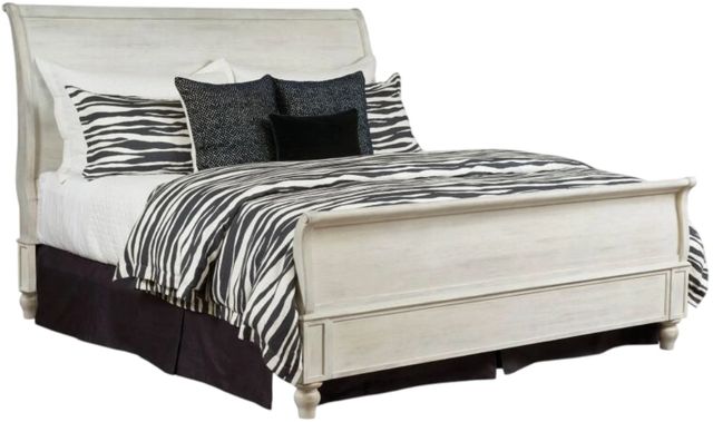 American Drew® Litchfield Hanover Driftwood Queen Sleigh Bed-0