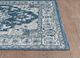 KAS Rugs Dahlia Ivory/Blue Medallion 5'x7' Area Rug-3