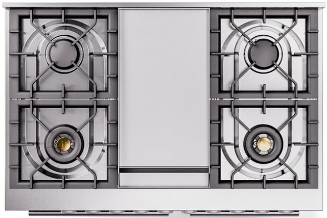 Ilve® Professional Plus II 40" Custom RAL Color Pro Style Dual Fuel Range-2