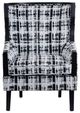 Crestview Collection Kimble Black/White Accent Chair-1