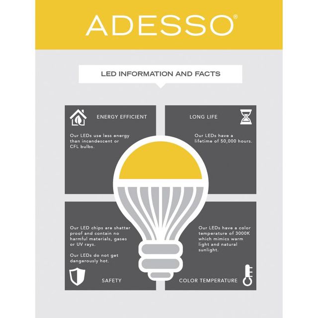 Adesso® Harriet Antique Brass Led Wall Lamp-2