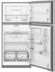 Réfrigérateur à congélateur supérieur de 30 po Whirlpool® de 19.3 pi³ - Acier inoxydable résistant aux traces de doigts-1