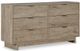 Signature Design by Ashley® Oliah 2-Piece Natural Queen Platform Panel Bed Set-2