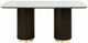 ACME Furniture Clayten White Dining Table with Espresso Base-4