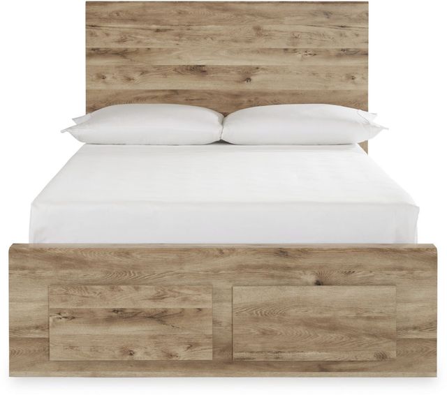 Signature Design by Ashley® Hyanna Tan Brown Full Panel Bed-1