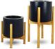 Le Present Century Navy Blue 27" Planter-1