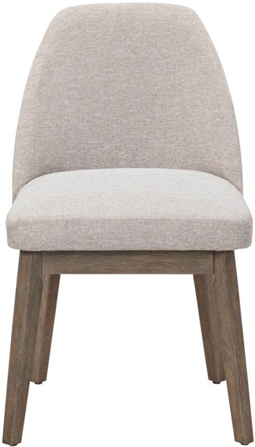 Liberty Furniture Edison Brownstone/Gray Wash Upholstered Dining Side Chair-2