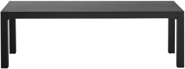 Linon Alora Black Aluminum Outdoor Bench-2