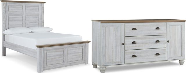 Signature Design by Ashley® Haven Bay 2-Piece Two-Tone Full Panel Bed Set-0