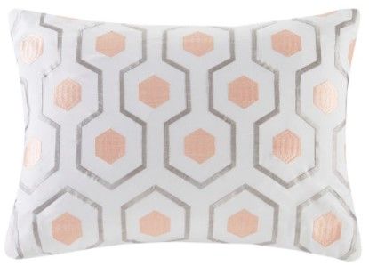 Olliix by Intelligent Design Toren Pink Full Embroidered Comforter and Sheet Set-2