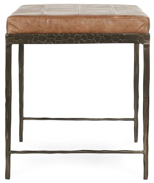 Classic Home Malo Chestnut/Dark Bronze 28" Bench-3