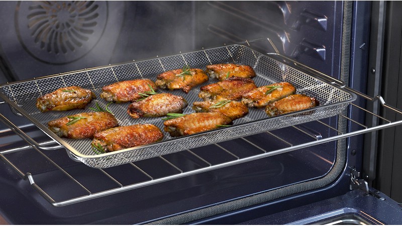 Samsung Stainless Steel Air Fry Tray - Thumbnail 4