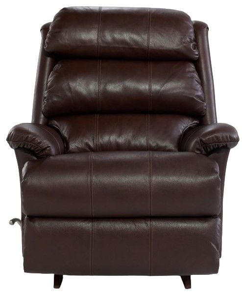La-Z-Boy® Astor Chestnut Leather Manual Rocking Recliner-1
