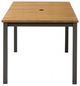 Furniture of America® Mackay Gun Metal/Natural Aluminum/Teak Outdoor Patio Dining Table-0