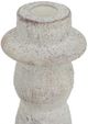 A & B Home Brown/White 9" Tiered Cement Candle Holder-2