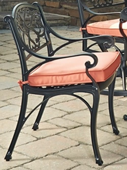 homestyles® Sanibel 7-Piece Black Outdoor Dining Set with Umbrella and Cushions-2