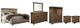 Signature Design by Ashley® Lakeleigh 6-Piece Brown King Panel Bed Set-0