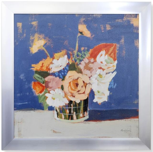 Stylecraft Peach and White Bouquet Wall Art -0