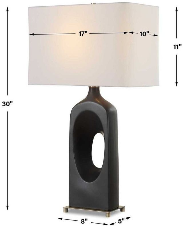 Uttermost® Void Matte Black Table Lamp-2