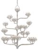 Currey & Company Agave Americana Contemporary Silver Leaf Chandelier-0