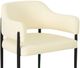 TOV Furniture Sezanne Cream/Matte Black Dining Chair-5