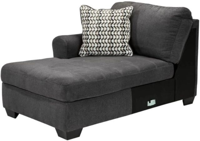 Benchcraft® Ambee 3-Piece Slate Left-Arm Facing Sectional and Chaise-3