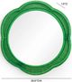 TOV Furniture Zeva Green Round Wall Mirror-2
