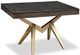 Handstone Customizable Laguna Metal Base 42x60 Dining Table with 2x12” Leaves-0