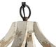 A & B Home Andreas Black/Distressed White Winged Chandelier-2