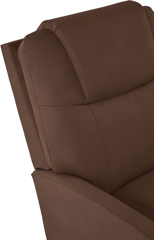 La-Z-Boy® Sparrow Chestnut Leather Manual Rocking Recliner-2